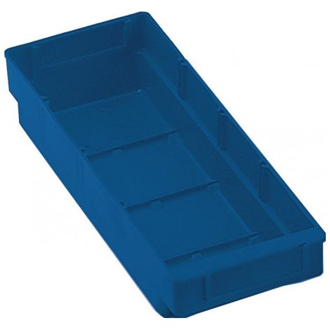 Boîte de rangement L300 x l120 x H65 mm bleu PP