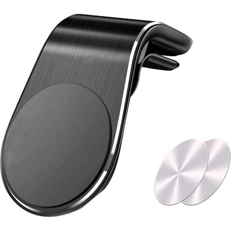 Support Voiture Magnétique à Grille d'aération Support Téléphone Voiture Universel pour iPhone XS XS Max XR X 8 Plus 7 Plus, Galaxy S10 S10+ S9+ Huawei P30 Pro P9 P10 and More (1/5)