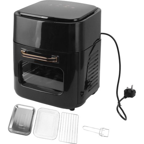 Friteuse électrique 15L, 220V, prise EU, écran tactile, cuisson, réchauffage, déshydratation, friteuse four, repas rapides et faciles, noir