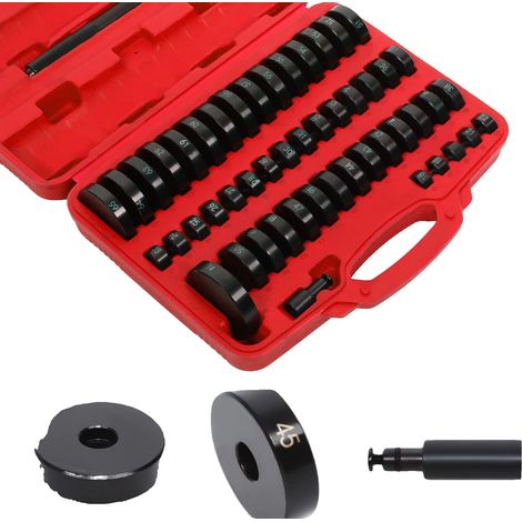 Kit d'outils de presse à roulement de roue, ensemble de 51 pièces, en acier au carbone durable, ROUGE (1/2)