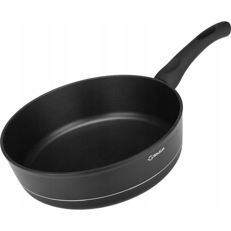 Padella antiaderente tradizionale, profonda, in alluminio, nera, Royal, 26 cm (1/5)