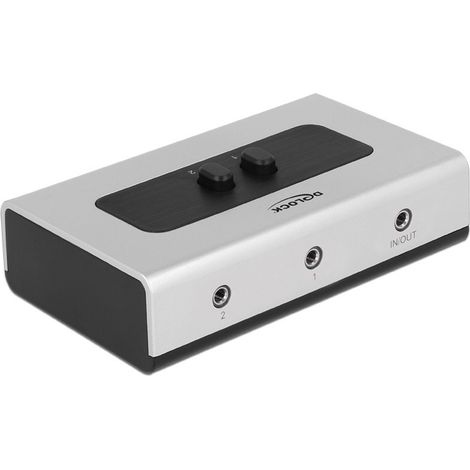 DeLOCK Switch Stéréo Jack 3,5 mm 2 ports Switch bidirectionnel manuel (1/4)