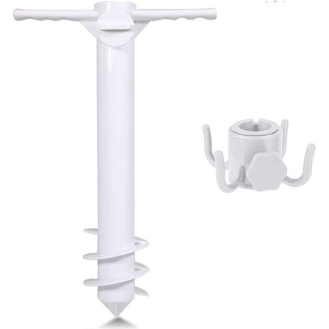 Support universel pour parasol de plage – support de parasol à visser dans le sol – résistant au vent (1/5)