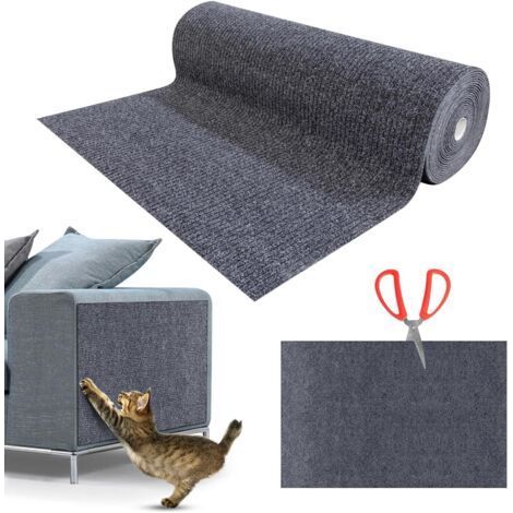 Cat Sofa Scratching Post, Cat Sofa Protection Mat, Cat Sofa Protection Anti Claw Cat Scratching Post, Cat Scratch Protector Protectors, DIY Cat Claw Sofa Protector 200X40cm Gray (scissors not included (1/5)