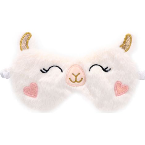 Little Sheep Masque de l'œil Cartoon enfants fille mignonne en peluche Masque de l'œil respirant ombrage Noon sommeil masque 21,3 13,5cm (1/2)