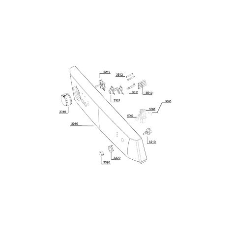 Panel de control original 1714061300 BEKO