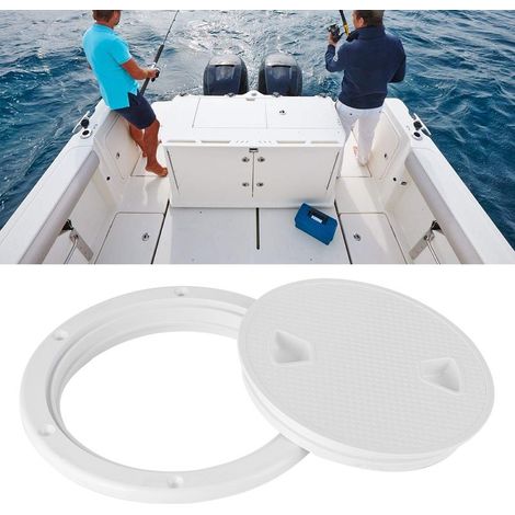 Trappe d'inspection arrondie en ABS marin pour pont, accessoires pour yachts, camping-cars et bateaux, 15 cm (6 pouces) (1/5)