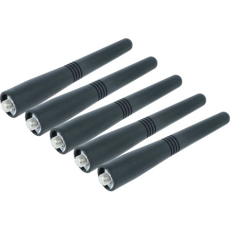 vhbw 5x Antenna compatible with Motorola GP338, GP340, GP620, GP360, GP344 for GP388, GP640, GP380, GP338 Plus, GP350 Walkie-Talkie - 9.4 cm Black (1/5)