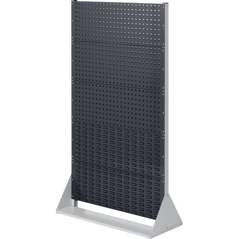 Kappes ®RasterPlan Stellwände einseitig Größe 5 - 3x Lochplatten 2x Schlitzplatten Anthrazitgrau RAL 7016