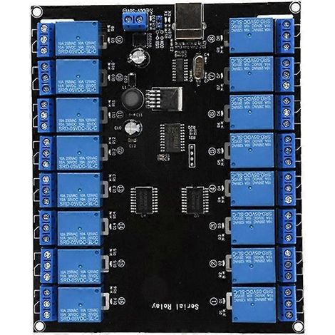 DC7V-38V 16-Kanal-Relaismodul Elektronische Relais Plattenoptokoppler-Isolation (1/4)