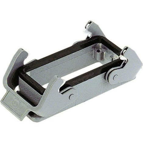 Scame custodia da incasso rettangolare fissa per connettori industriali passante 2 leve 16p 930.0160301