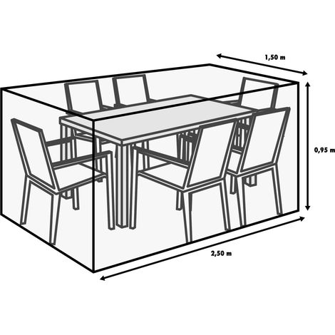 TrendLine Schutzhülle Exclusive Sitzgruppen 250x150x95 cm Abdeckung Gartenmöbel (1/3)