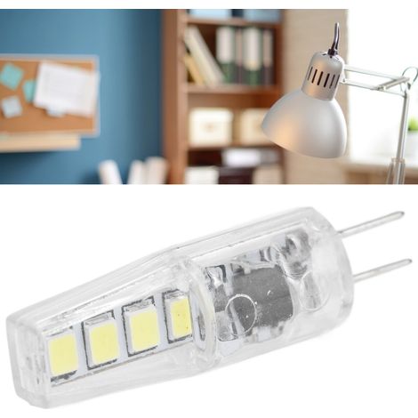 Packung mit 10 G4 LED-Lampen mit 2835/2W/8 LED-Chips, 360° Abstrahlwinkel, SMD-Ersatz für 20W Halogenlampen, verkauft in 10er-Packs für weißes Licht. (1/5)