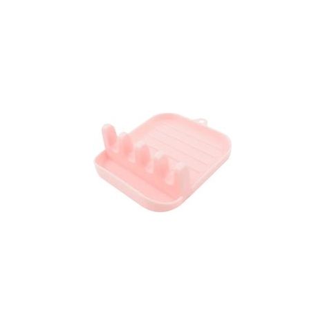Portaoggetti multifunzionale per coperchi e spatole, facile da pulire e ideale per la cucina (rosa). - Crezuo
