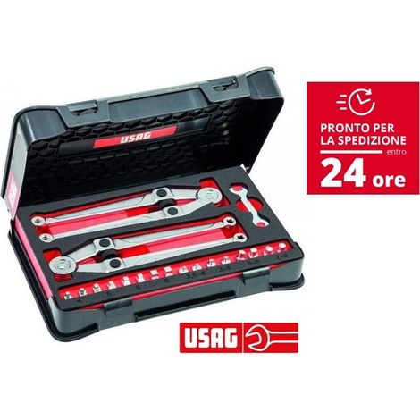 USAG S82 S10 ASSORTIMENTO IN CASSETTA CON CHIAVI A COMPASSO PER GHIERE (1/4)
