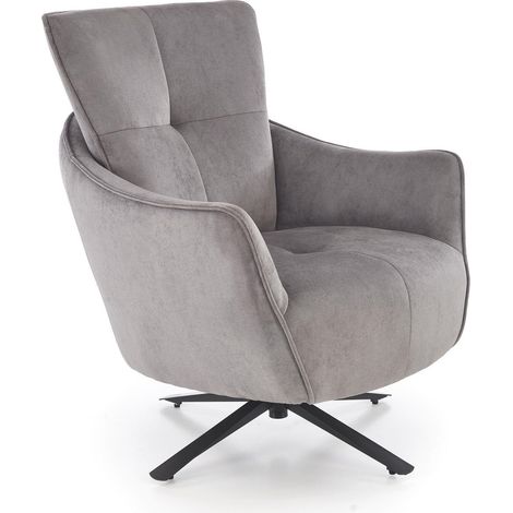 Sillón Houston 1928, Gris, 97x75x86cm, Tapiz, Patas: Metal, 0 (1/5)