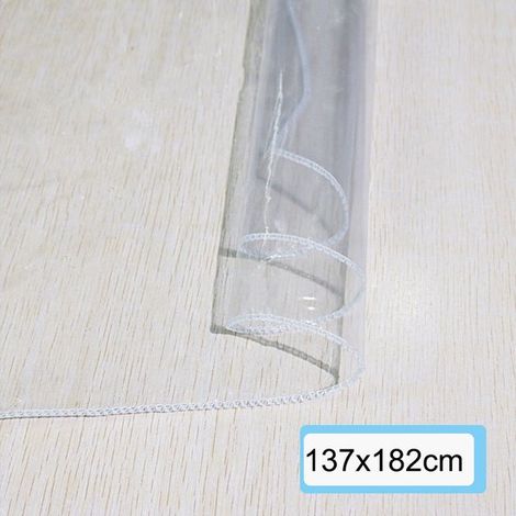 Tovaglia in PVC trasparente, tappetino protettivo trasparente per tavolo, tovaglia in PVC impermeabile, tovaglia in PVC trasparente lavabile per cucina, bar, (1/5)