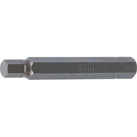 1 - Embout - Acier Chrome-Vanadium - Six Pans Intérieurs 7 Mm - Longueur 75 Mm Pour Visserie 10 Mm (3/8&34) - Usage Atelier - Argenté - 75x10 Mm (1/2)