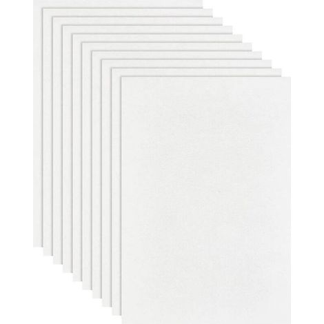 Lot de 20 feuilles de papier rectangulaire en fibre de céramique, 11,6 x 8,2 pouces, blanc, pour four à micro-ondes, pour bricolage, fusion de verre, J (1/5)