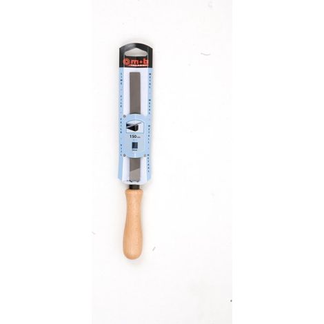 Lime demi-ronde bâtarde – 150 à 250 mm – Acier allié au chrome – Dureté 65 ± 2 HRC – Manche bois dur PEFC – MOB