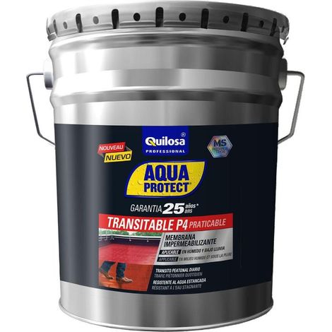 QUILOSA aqua protec p4 transitable 20 kg t041053 gris , Aqua Protec P4 Transitable 20 Kg T041053 Gris de la marca Quilosa.