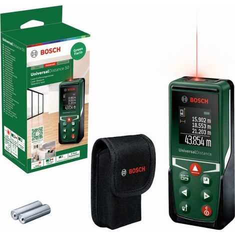 Bosch - Laser-Entfernungsmesser, Reichweite 50 m 0603672801 (1/2)