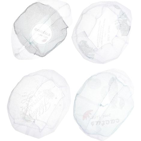 Couverture de Fan Ronde en Polyester 4pcs Grille de Protection pour Ventilateur, Protège-doigts pour Garçon et Filles, Filet de Sécurité Ambiance Estivale à Domicile (1/5)