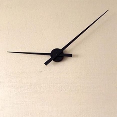 Aiguilles D'horloge 3D, Grandes Aiguilles D'horloge Bricolage Aiguilles Horloges Murales Art Déco Noir (1/5)