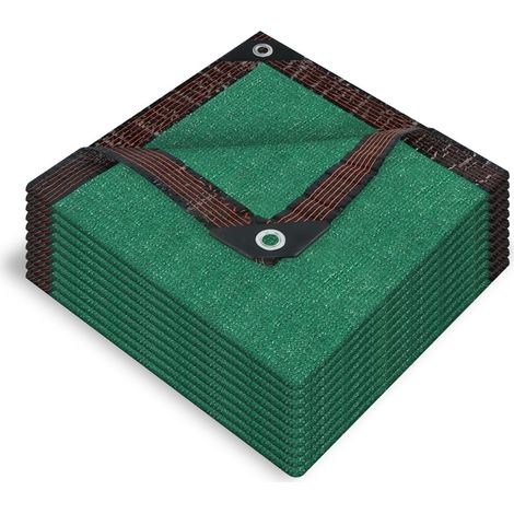 Filet d'ombrage d'extérieur pour potager, vert, anti-feuilles, 55% de protection solaire, voile d'ombrage pour jardin, filet brise (1/5)