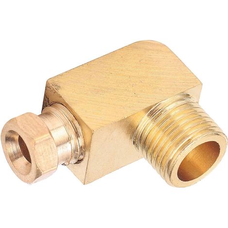 Coude de raccordement de tuyau d'huile en laiton, adaptateur de connexion rectangulaire/carré pour raccords de tuyauterie PL418 (1/4)