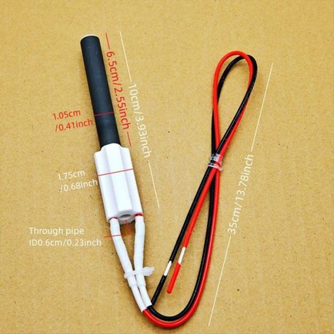Allumeur Poêle à Granulés - Élément Chauffant Céramique 220 V 300 W - Pour Cheminée et Poêle à Granulés - Tuyau de Chauffage Électrique - 1 Pièce (1/5)