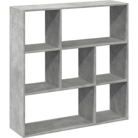 Maison Exclusive - Raumteiler-Bücherregal Betongrau 102x29x103,5