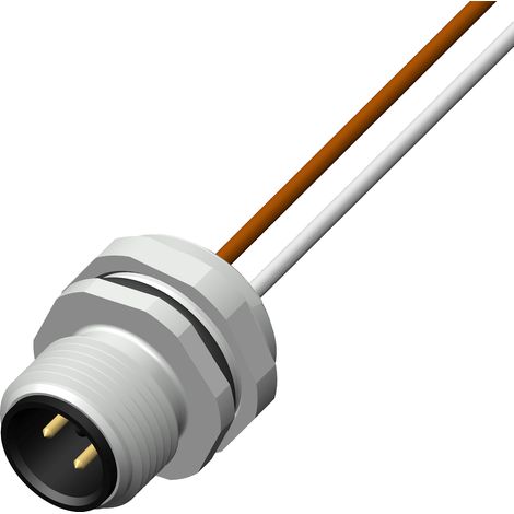 Connecteur à montage sur panneau RS PRO, M12 Mâle, 500mm ( Prix pour 1 ) (1/2)