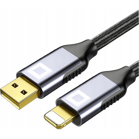 Cargador de CO2, cable USB Lightning corto, carga rápida para iPhone 14