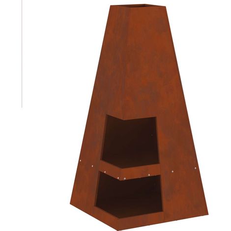 Maison Exclusive - Focolare Marrone 50 x 50 x 100 cm