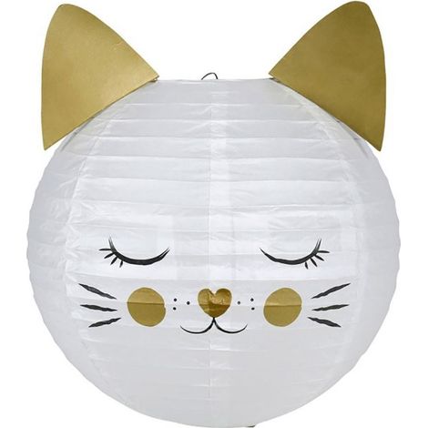 Suspension boule japonaise chat D35 (1/3)