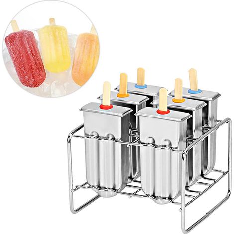 Moule à Glace en Acier Inoxydable pour Usage Professionnel et Maison - Fabricant de Popsicles DIY (Modèle 2) (1/5)