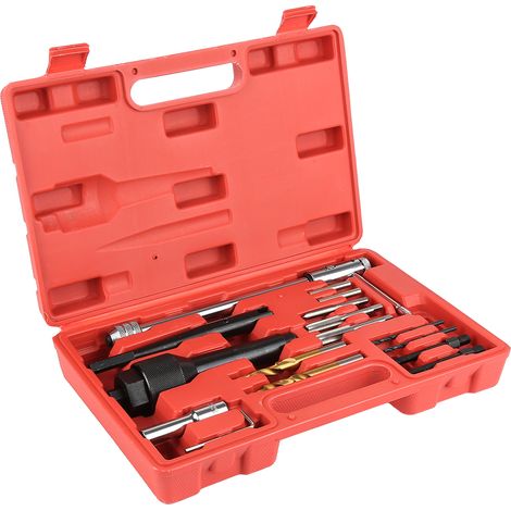 SiFree®16Pcs Kit d'Outils de Démontage pour Bougie de Préchauffage (1/4)