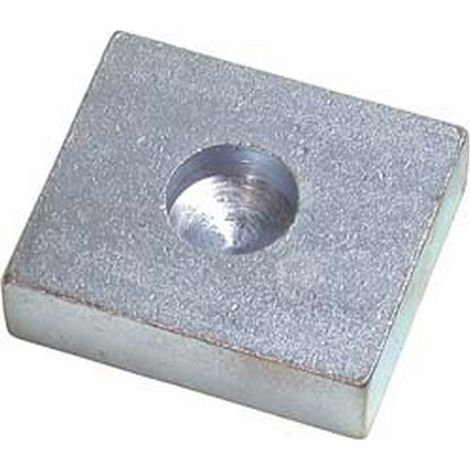 6PZ PIASTRA ACCIAIO ZINCATO CARDINE ART.349  foro mm24 misure piastra