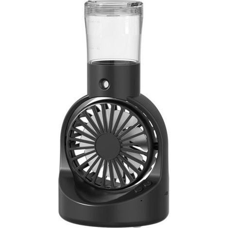 Ventilateur de bureau à brumisateur, ventilateur portable rechargeable pour étudiants, longue durée de vie, idéal pour l'exté(Y039) (1/2)