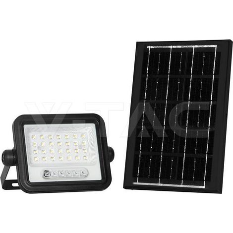 V-tac 100w proyector led solar con mando a distancia con crepúsculo 2000-8000k - 24083
