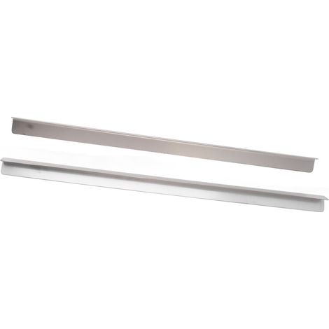 Lot de 2 cache-joints pour plan de travail de cuisine, en acier inoxydable facile à nettoyer, pour accessoires de cuisine. (1/5)