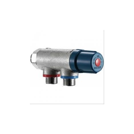 Mitigeur thermostatique collectif Premix Compact Delabie M3/4'' débit 19L/min
