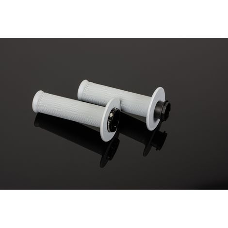 Puños Renthal MX originales con sistema de bloqueo (diamante completo) gris claro (1/5)