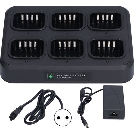 Station de charge 6 en 1 pour Talkie-Walkie PD780 PD702 PD782 PD502 PD792 PD782G PD702G PD562 - Base sécurisée avec prise EU (1/5)