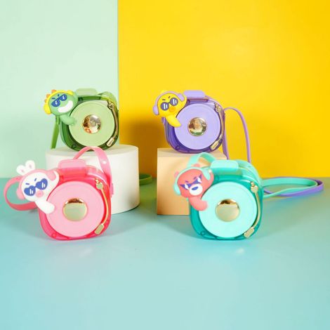 Ventilador de cuello recargable por USB, 3 velocidades, ventilador portátil colgante para exteriores, color rosa. (1/5)