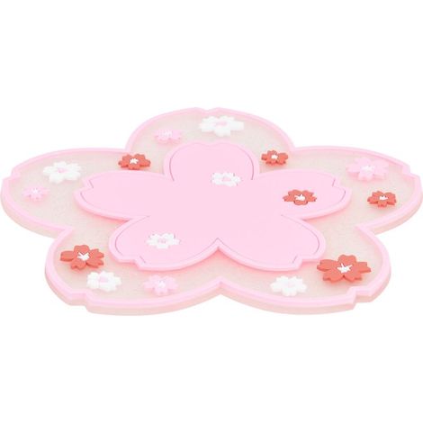 Dessous de verre à motif floral, isolants thermiques, antidérapants, protection de table, évitent d'endommager les meubles (rose) (1/5)