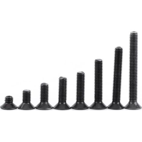 200pcs Boulon Vis Tête Fraisée Hexagonale Acier Inoxydable Niveau 12.9 avec Boîte de Rangement M34/6/8/10/12/16/20/25mm (1/5)