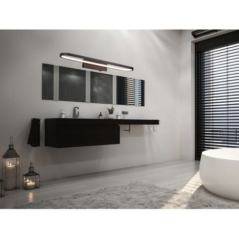 LED-Spiegellampe für modernes Badezimmer Gianni Black IP44 Trio Lighting (1/5)