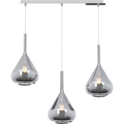 Lampadario top light kona 1177 cr s3 r fu e27 led lampada soffitto moderna